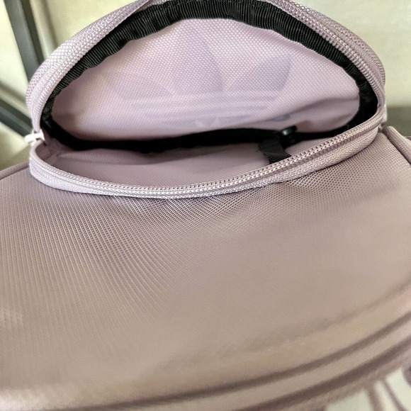 Adidas Originals Santiago Mini Backpack Pastel Purple White, Travel Sports Bag - Picture 12 of 13